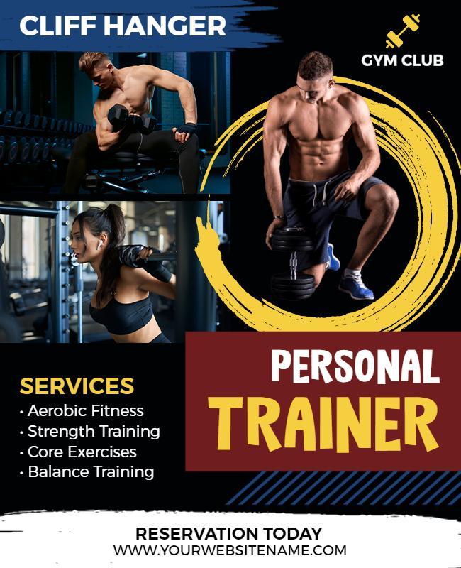 Personal Trainer Services Flyer Template