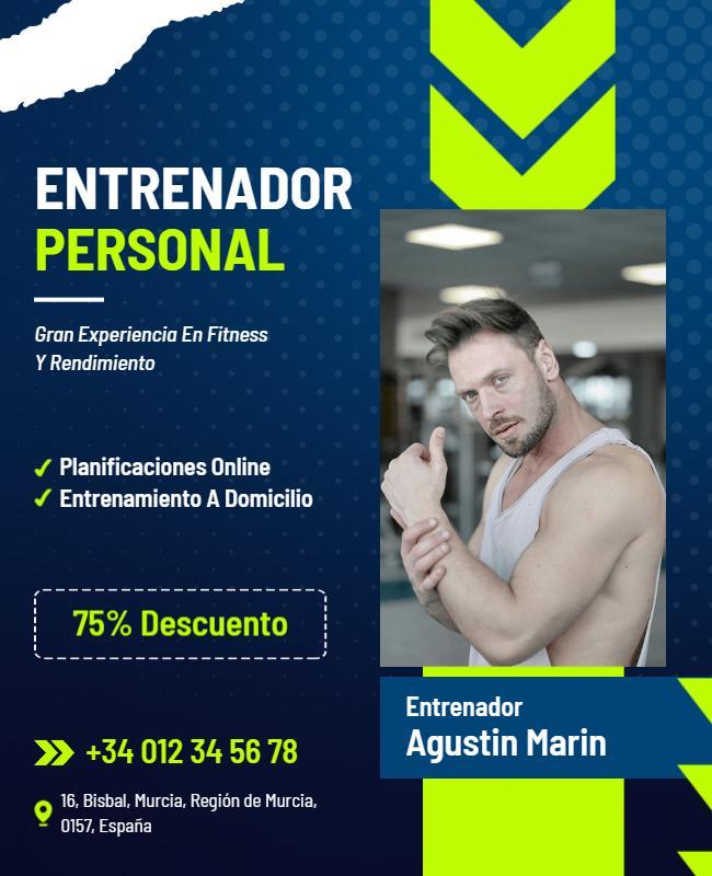 Personal Trainer Services Promotion Flyer Template