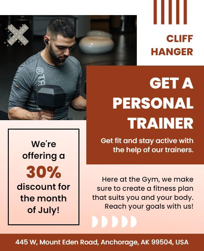 Personal Training Promotion Flyer Template