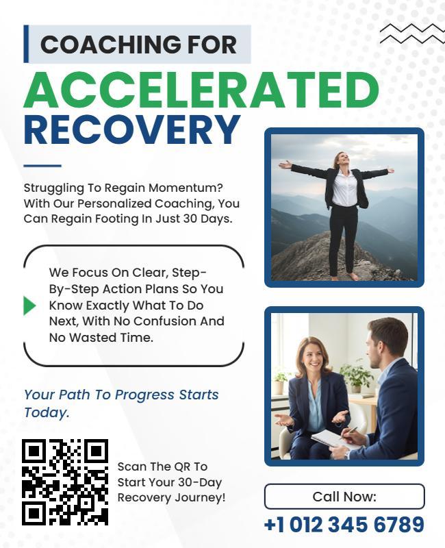 Personalized Coaching for Accelerated Recovery Flyer Template