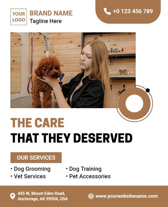 Pet Care Services Promotion Flyer Template