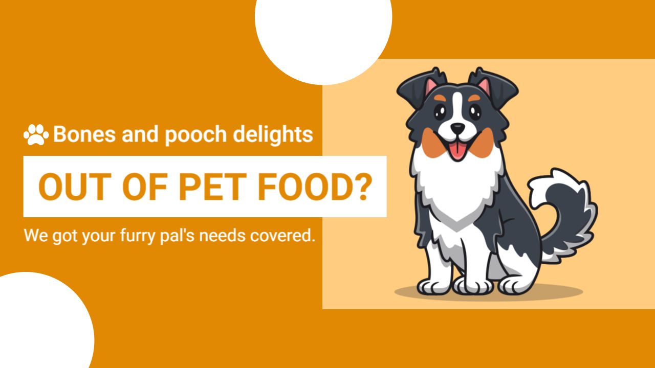 Pet Food Shortage Alert Trending YouTube Thumbnail Template