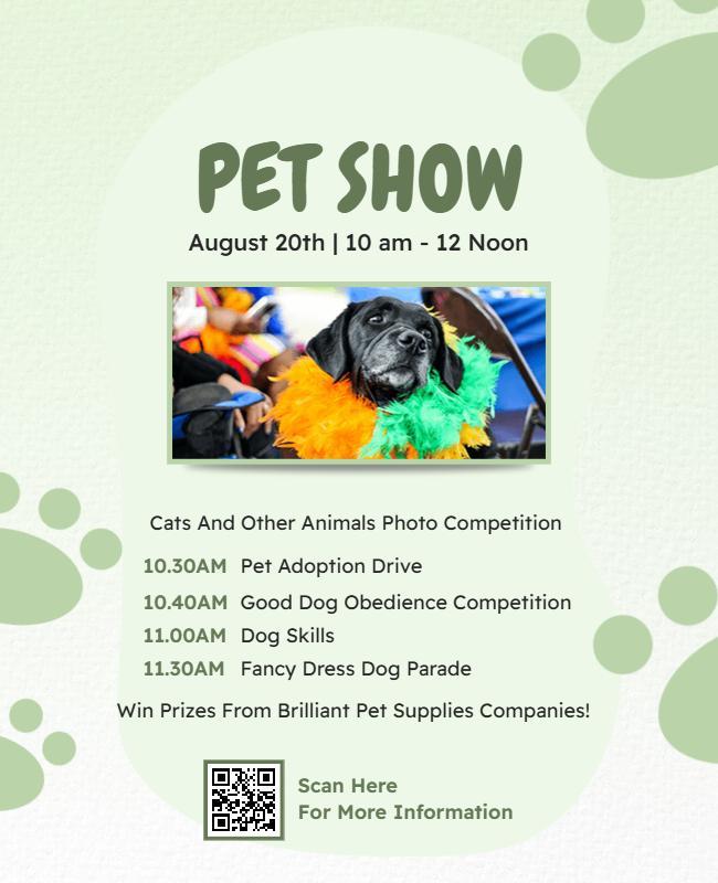 Pet Show Event Flyer Template