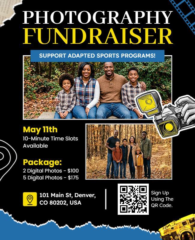 Photography Fundraiser Flyer Template