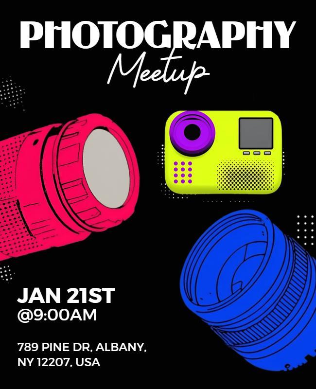 Photography Meetup Event Flyer Template