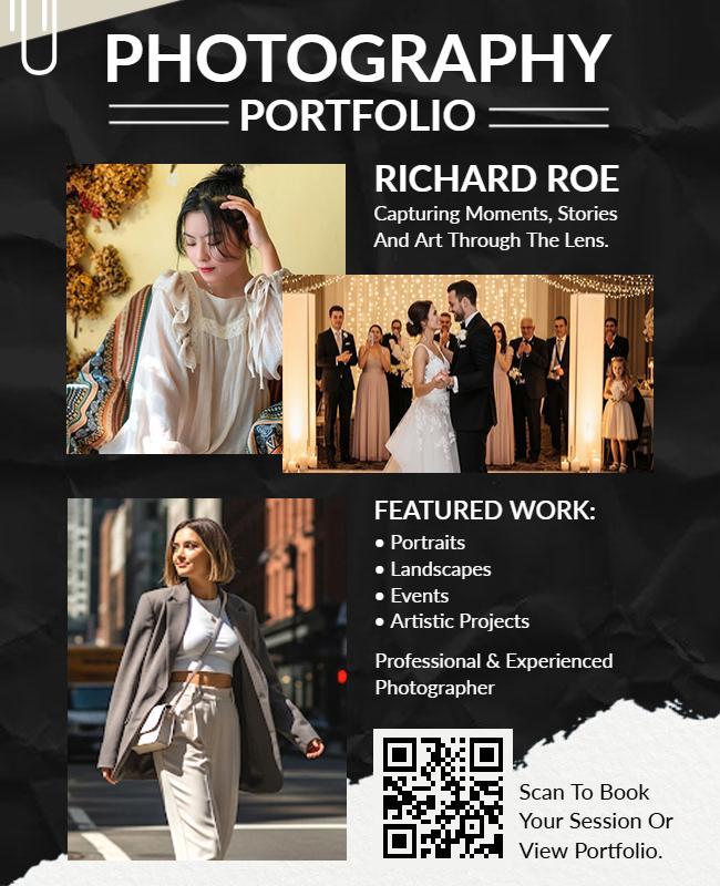 Photography Portfolio Showcase Flyer Template
