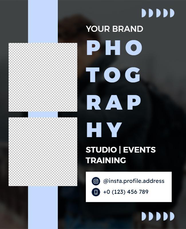 Photography Studio and Events Promotion Flyer Template