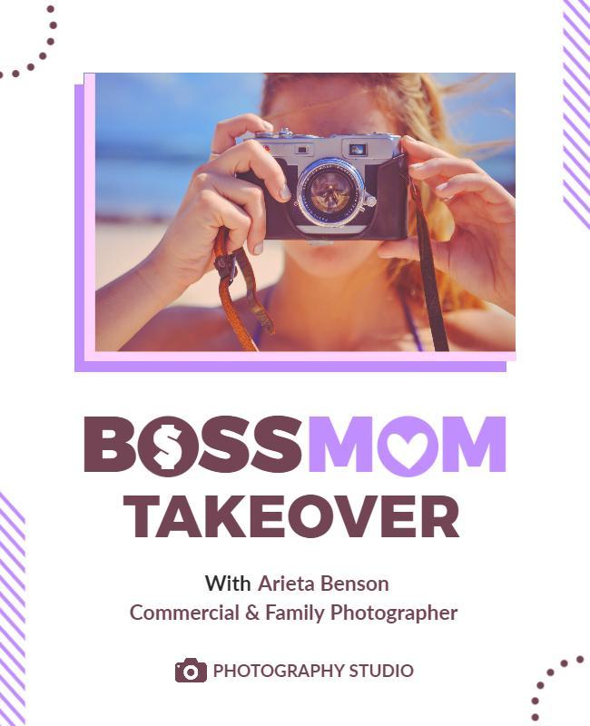 Photography Workshop Boss Mom Event Flyer Template