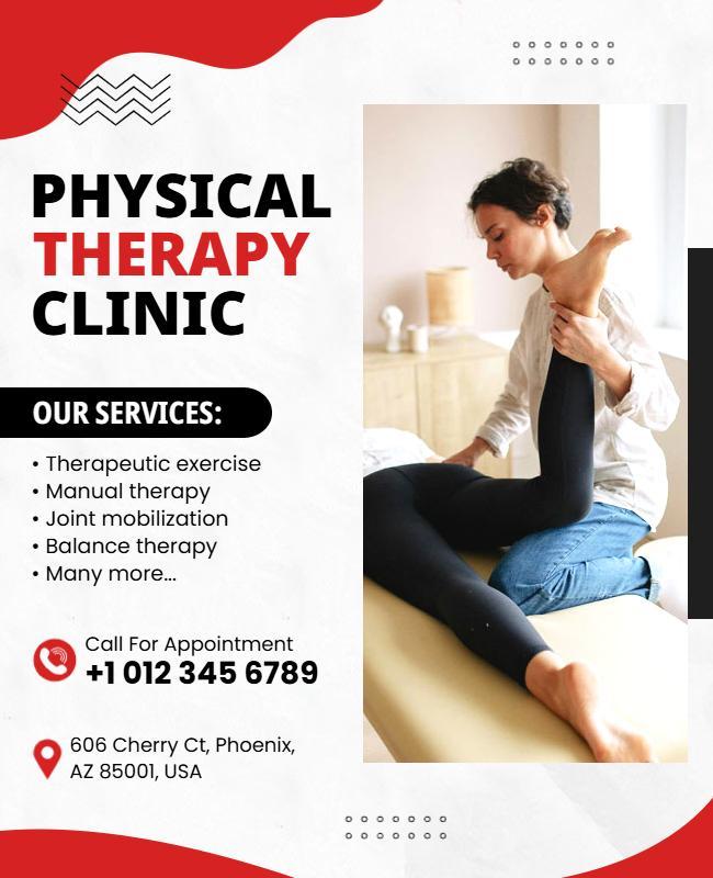 Editable Physical Therapy Flyer Templates For Clinic Services Editable Physical Therapy Flyer Templates For Clinic Services