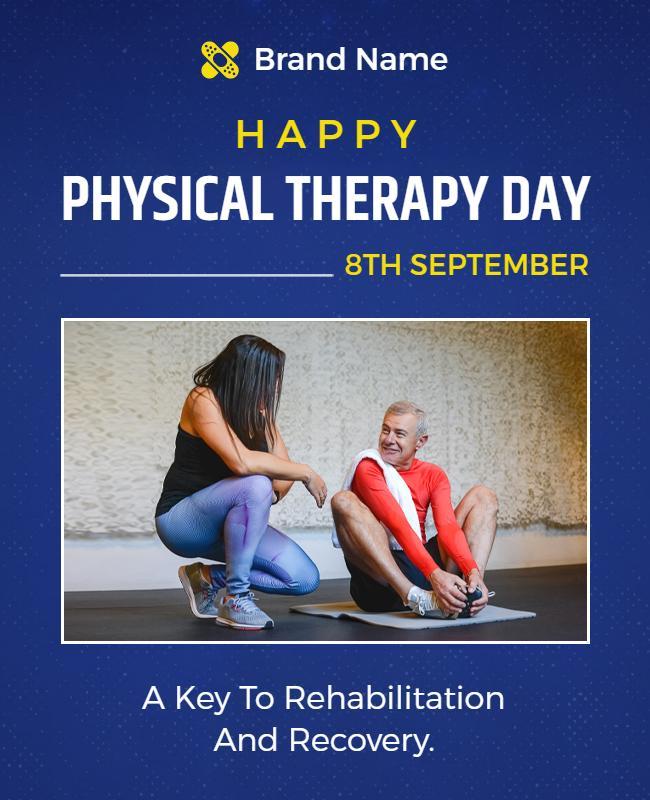 Physical Therapy Day Celebration Flyer Template