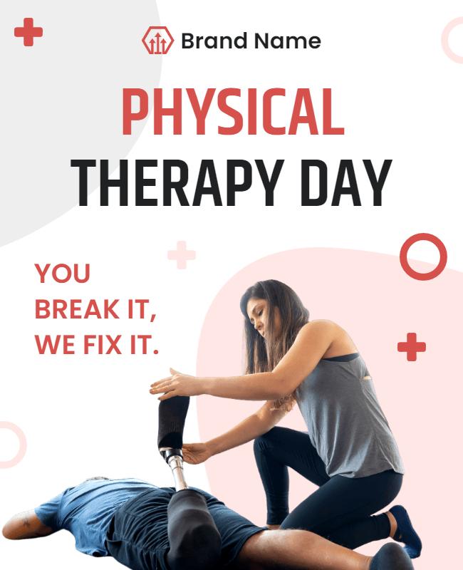 Physical Therapy Event Awareness Flyer Template