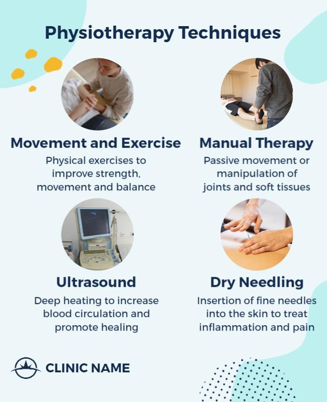 Physiotherapy Techniques Information Flyer Template