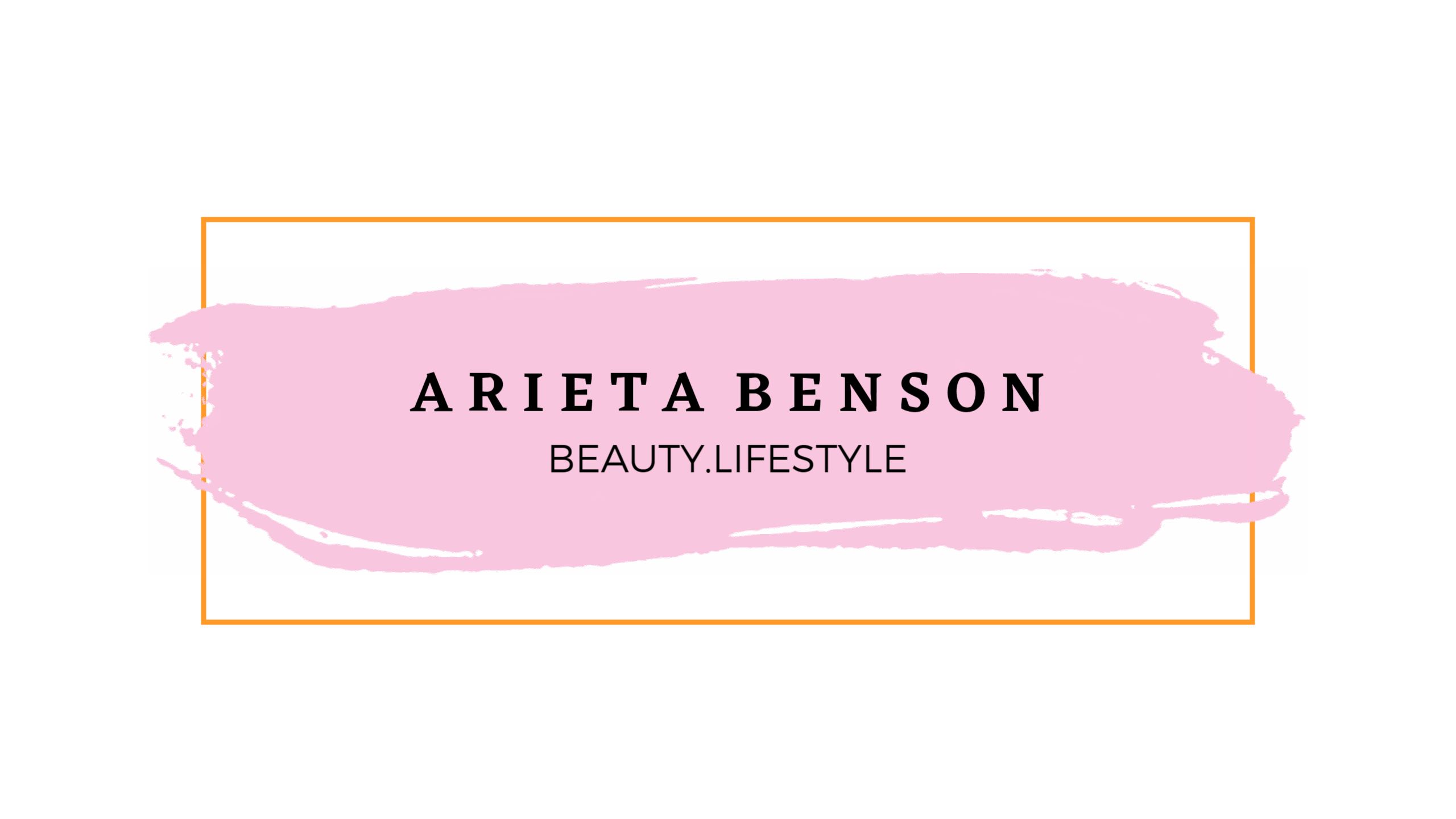 Pink Brush Stroke with Elegant Typography Beauty Banner Template