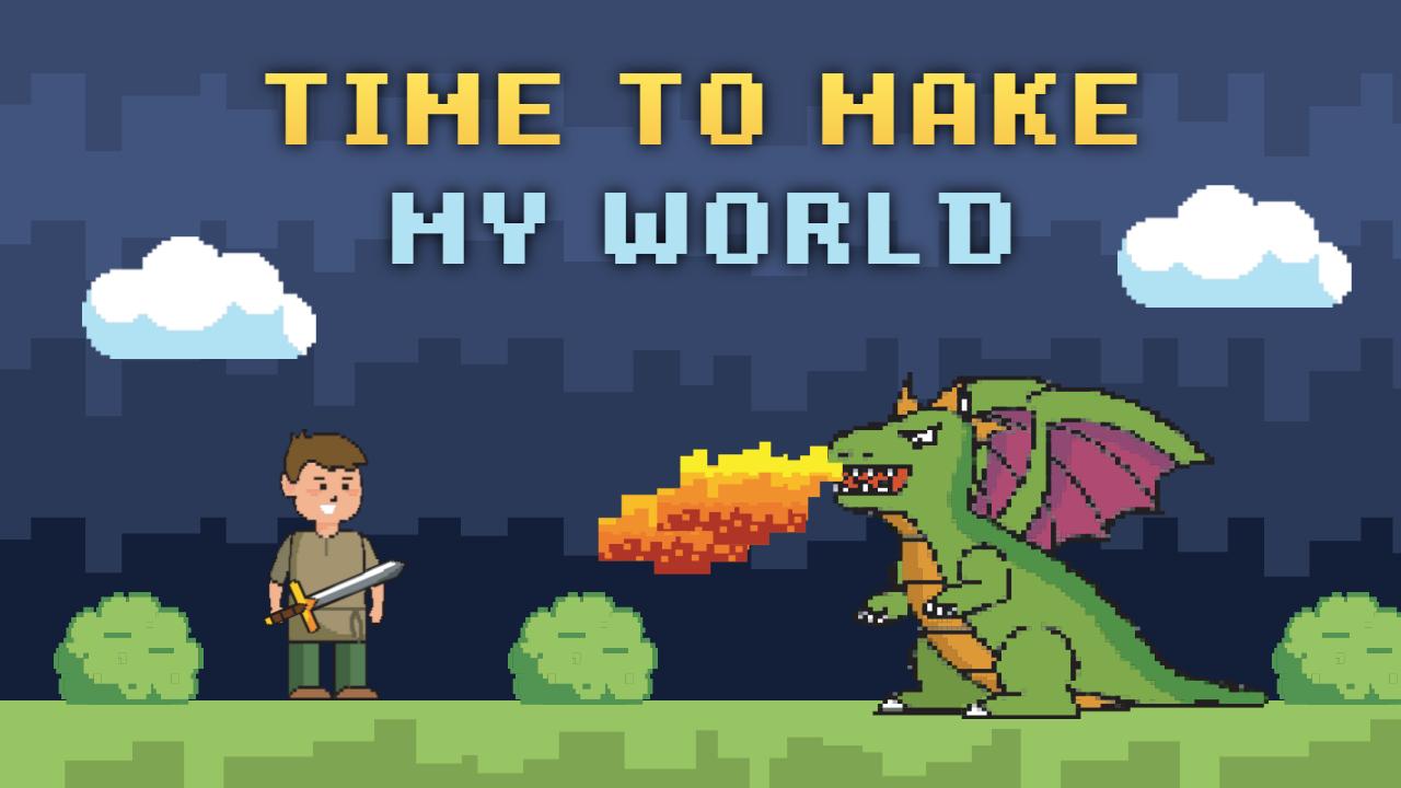 Pixel Adventure Dragon Fight Gaming YouTube Thumbnail Template