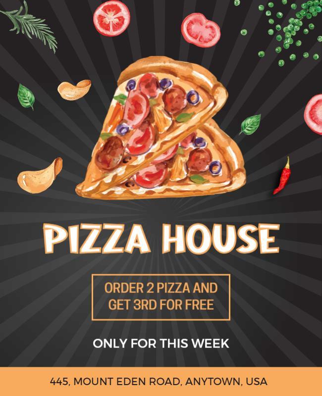 Pizza House Special Offer Flyer Template