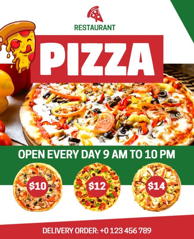 Pizza Restaurant Special Deals Flyer Template