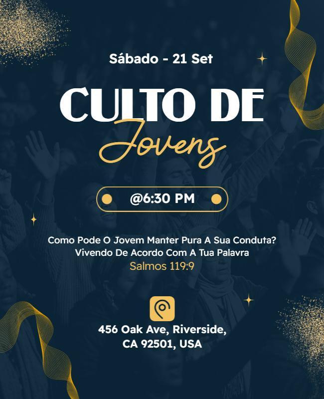 Plantilla De Folleto Para Evento De Encuentro Espiritual Jovenes