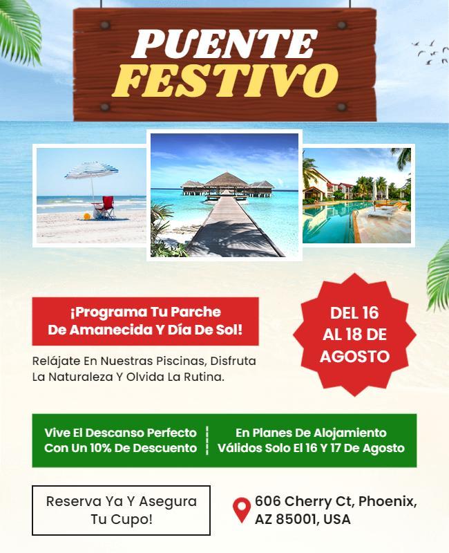 Plantilla De Volante De Oferta Especial De Puente Festivo