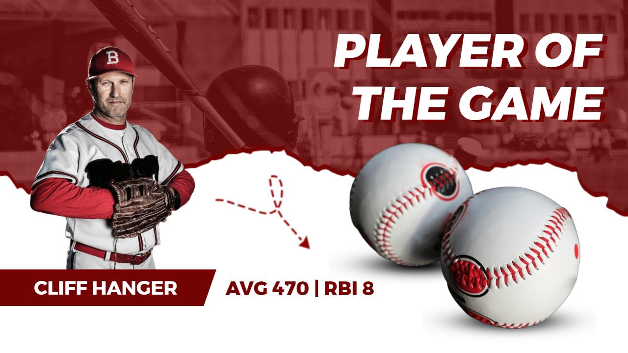 Player of the Game Baseball Highlights YouTube Thumbnail Template