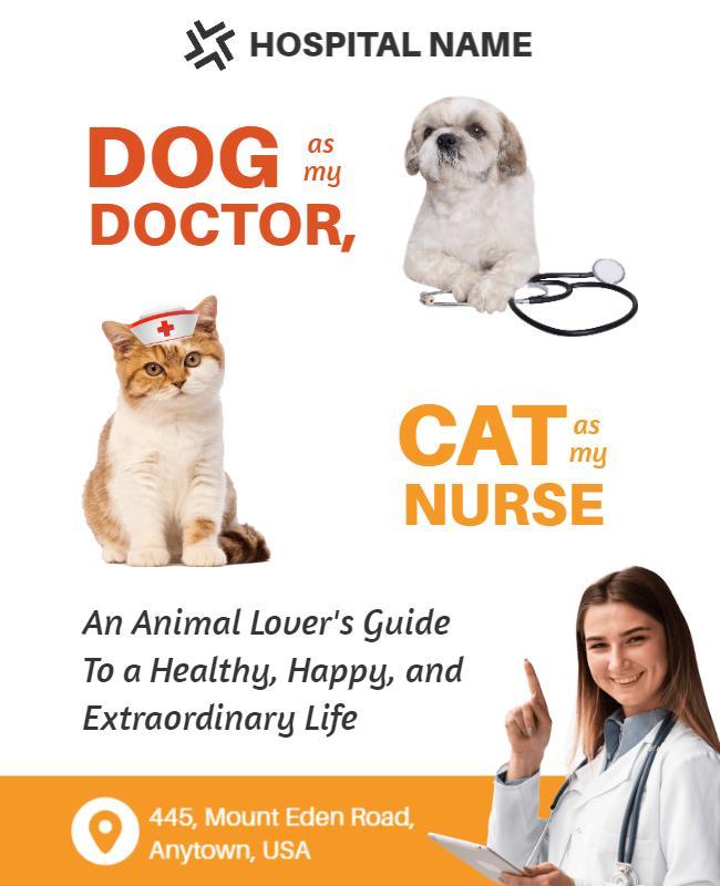 Playful Animal Healthcare Guide for Pet Lovers Flyer Template