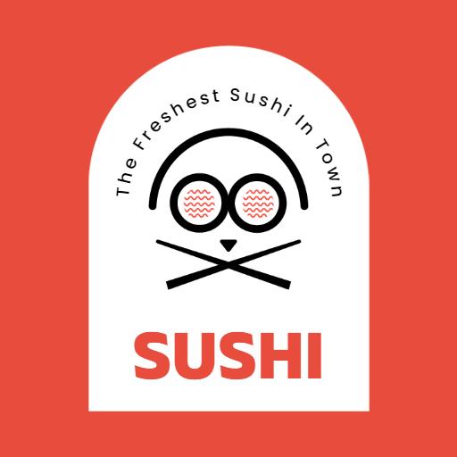 Playful Chef Owl Design for Fresh Sushi Experience Logo Template