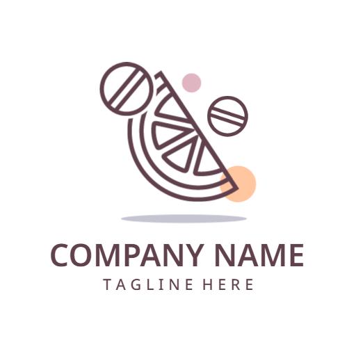 Playful Fruit Design Showcasing Vitamin Benefits Logo Template