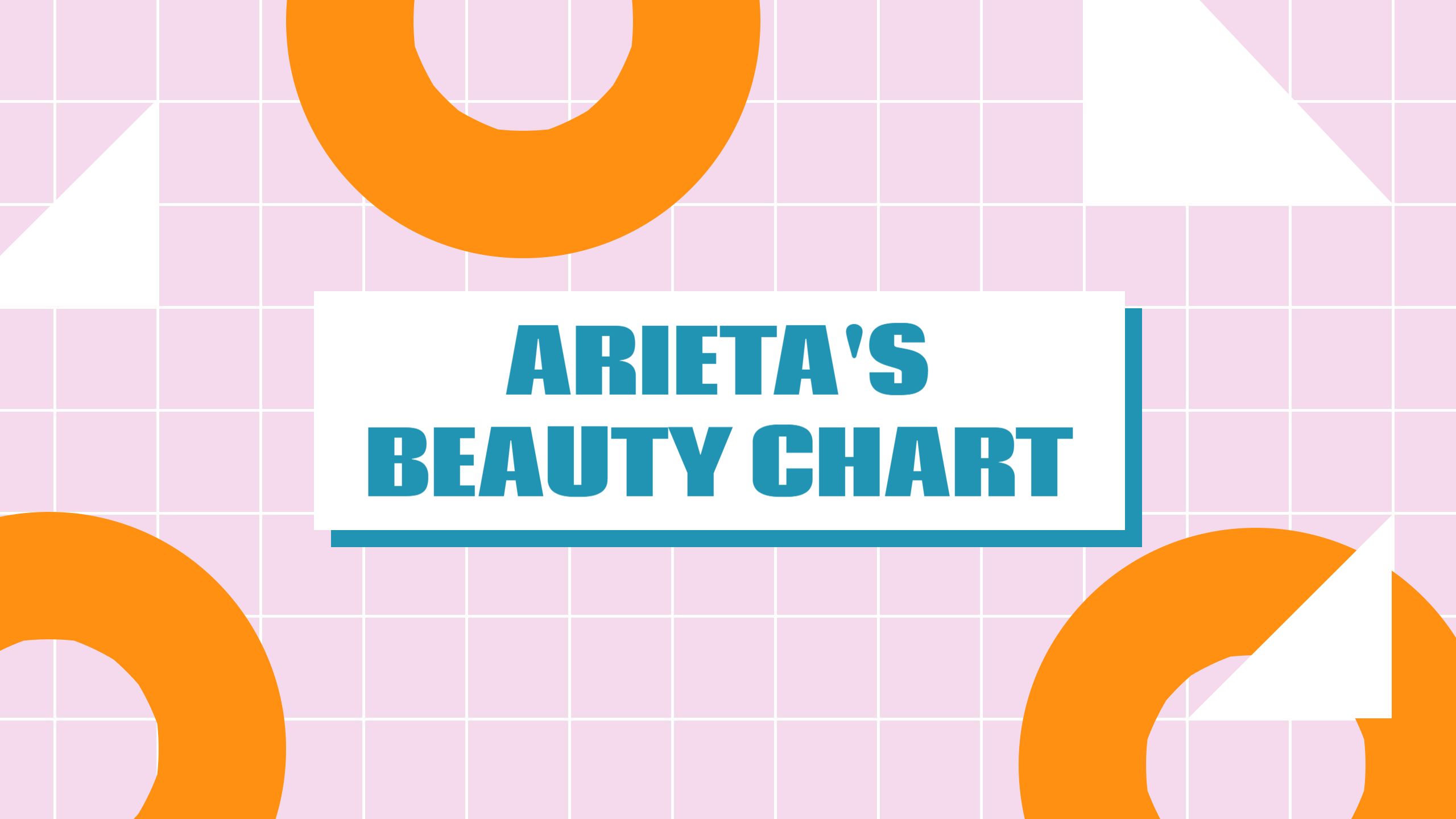 Playful Geometric Shapes in Pink and Orange Beauty Banner Template