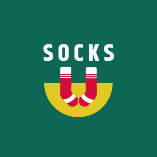 Playful Green and Yellow Design Showcasing Fun Socks Logo Template