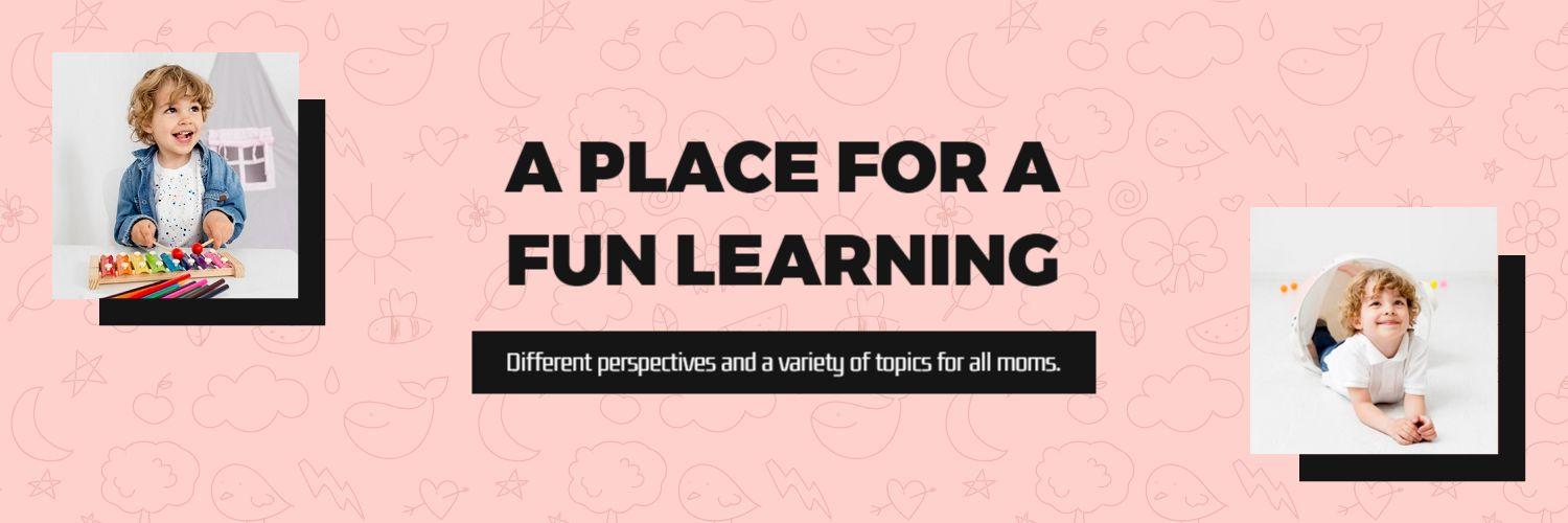 Playful Learning Environment with Kids Activities Twitter Banner Template