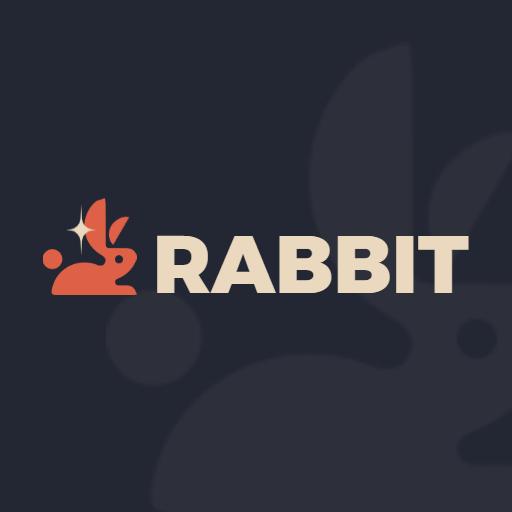 Playful Rabbit Design with Modern Touch and Bold Logo Template