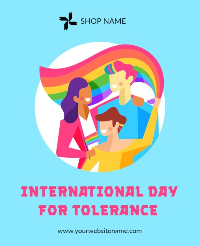 Playful Rainbow Celebration for International Day Poster Template