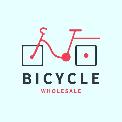 Playful Red Bicycle Design Representing Wholesale Industry Logo Template