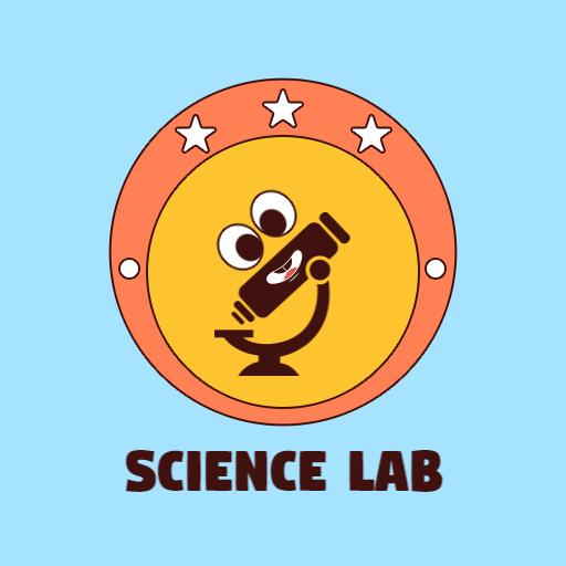 Playful Retro Science Lab Design with Microscopes Logo Template