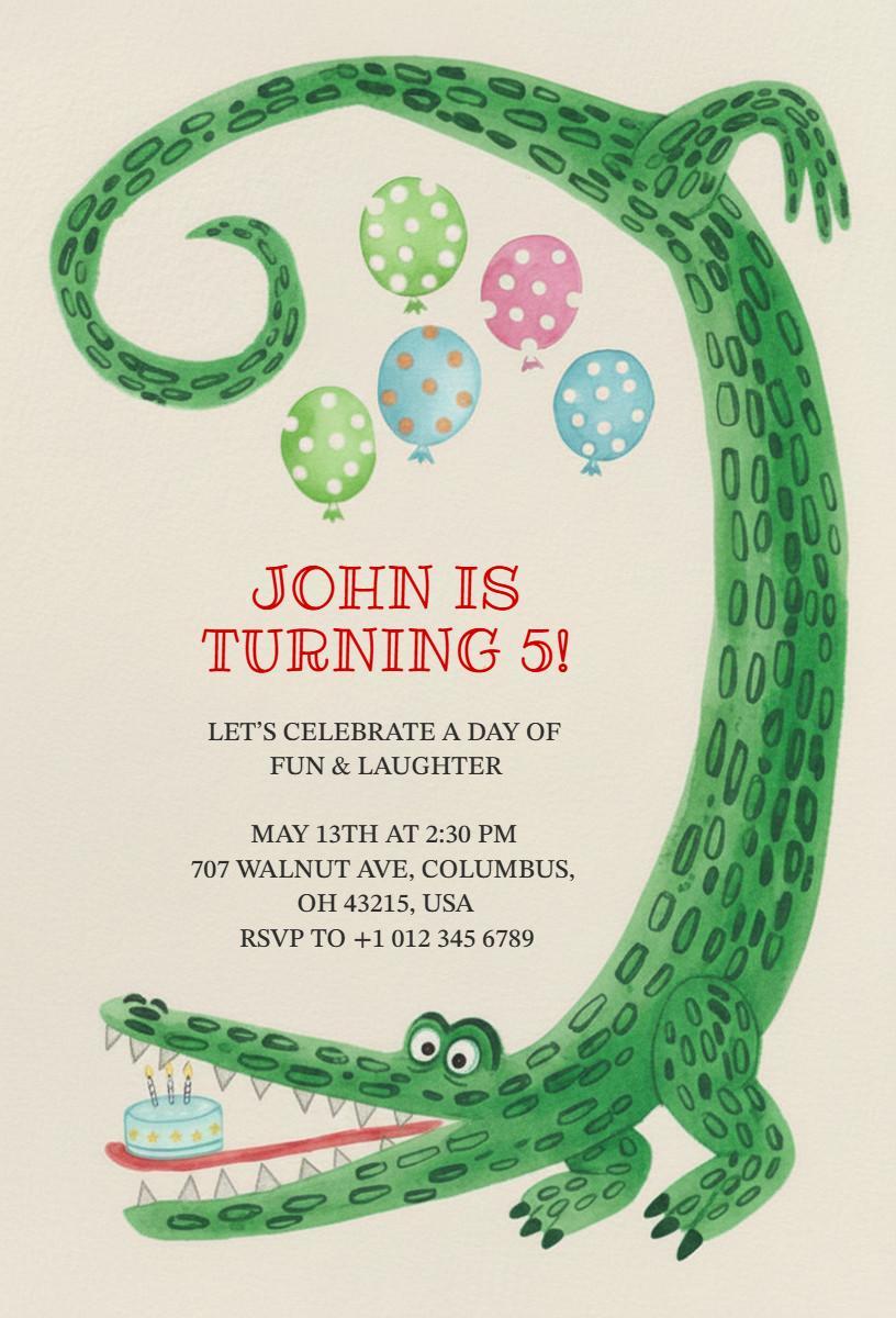 Playful Safari Adventure Birthday Celebration Invitation Template