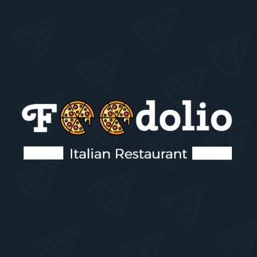 Playful Typography Showcasing Italian Restaurant Logo Template