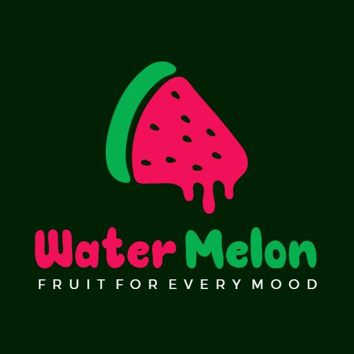 Playful Watermelon Design Celebrating Fresh Fruit Logo Template
