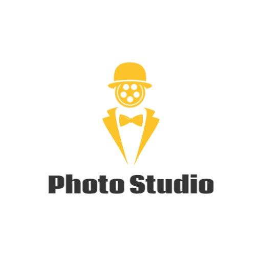 Playful Yellow Clown Theme for Creative Photography Logo Template