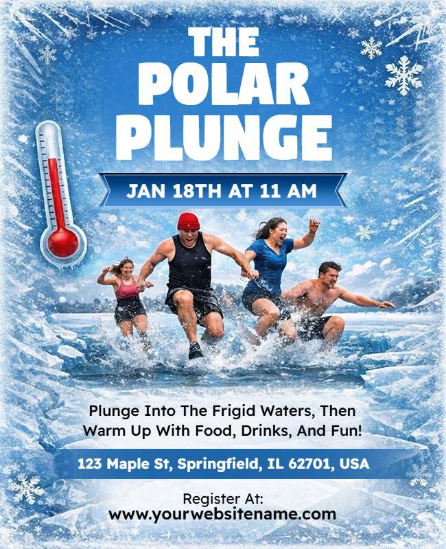Polar Plunge Event Flyer Template