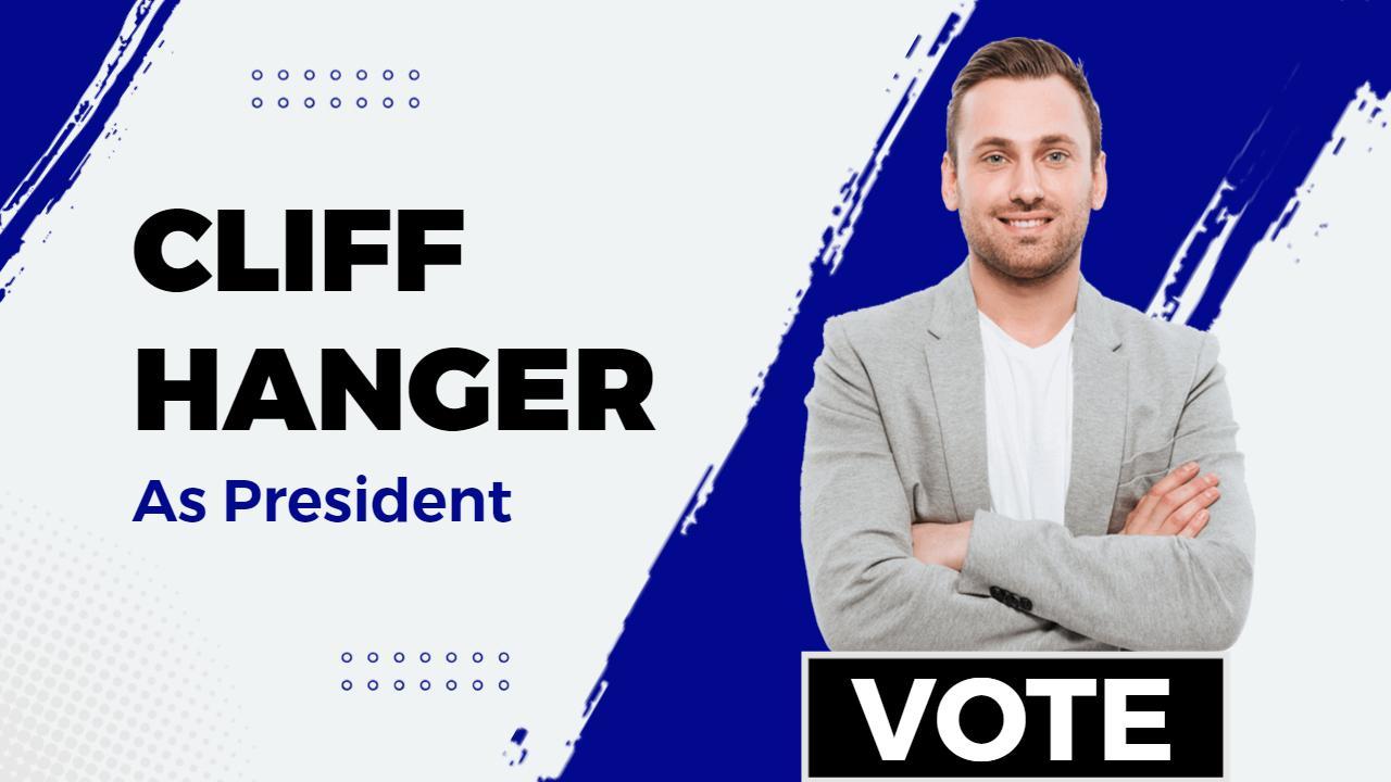 Political Campaign Cliffhanger Election YouTube Thumbnail Template