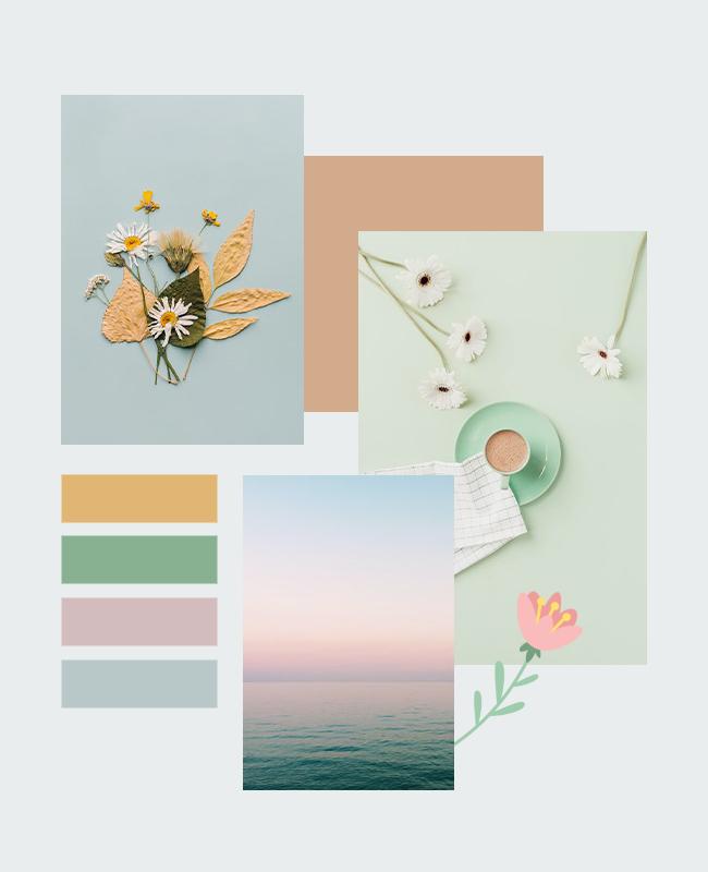 Porcelain Photo Collage Flyers Template