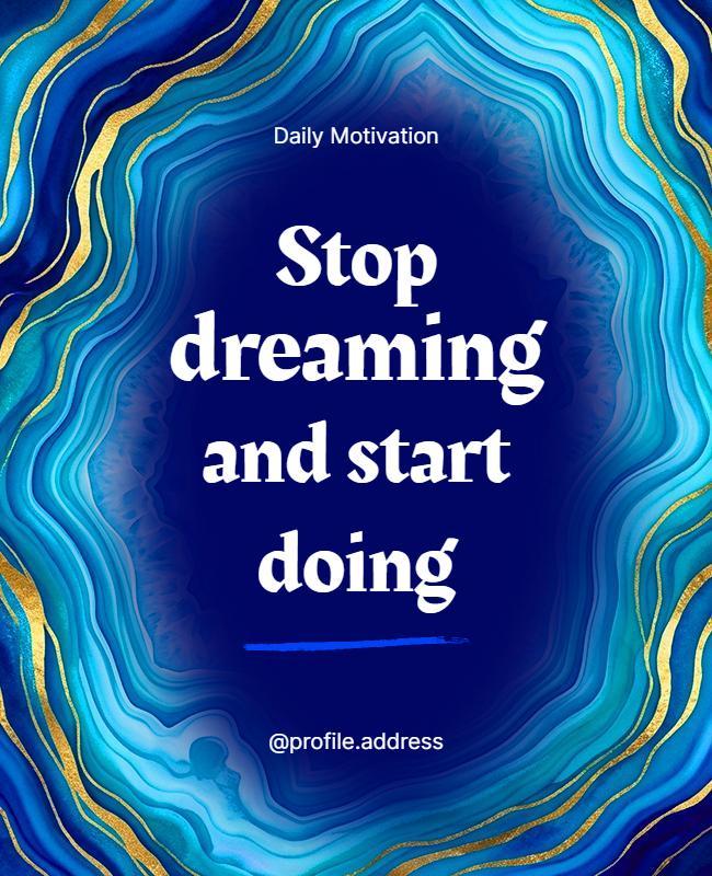 Positive Mindset Motivational Poster Template