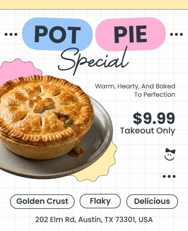 Pot Pie Special Offer Flyer Template