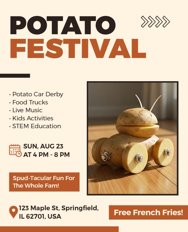 Potato Festival Event Flyer Template