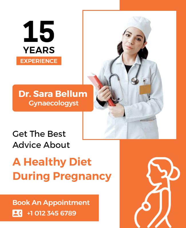 Pregnancy Advice Flyer Template