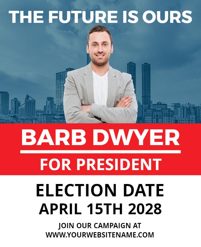 Presidential Election Campaign Promotion Flyer Template