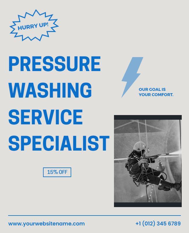 Pressure Washing Flyer Template