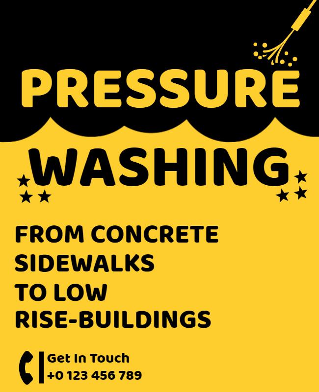 Pressure Washing Service Flyer Template