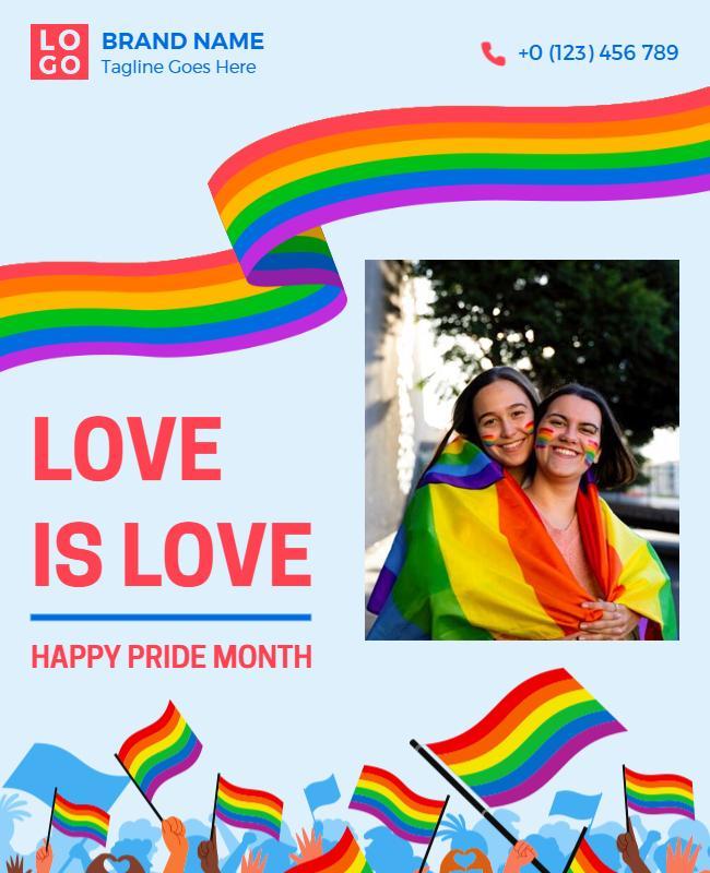 Pride Month Celebration Event Flyer Template