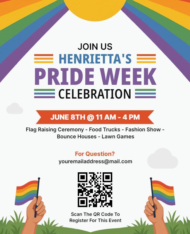 Pride Week Celebration Event Flyer Template