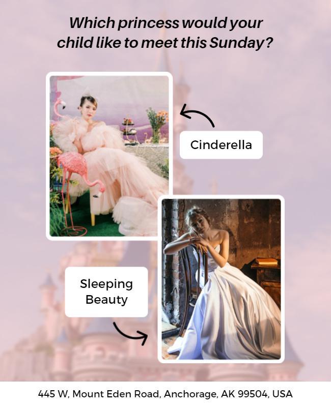 Princess Meet and Greet Event Flyer Template